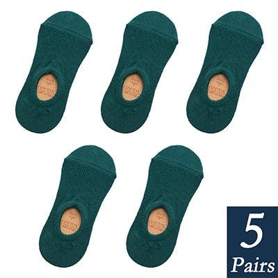 Calcetines de mujer de algodón premium sin costura y antideslizantes