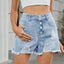 Women's denim ripped shorts hot pants - Korvel