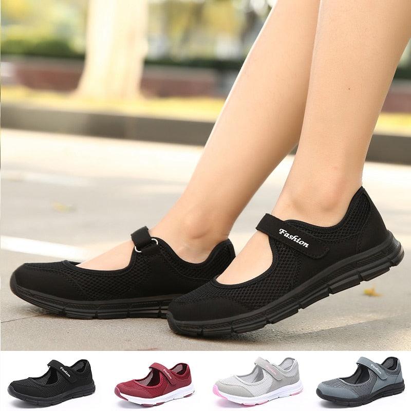 Zapatillas Elegantes y Transpirables para Mujeres, Comodidad Todo el Día