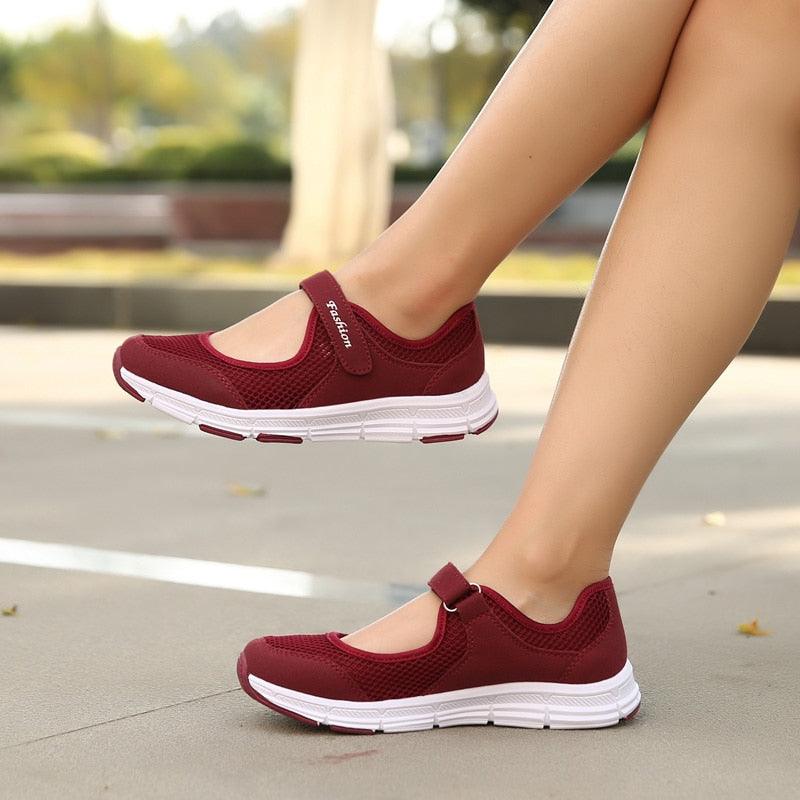 Zapatillas Elegantes y Transpirables para Mujeres, Comodidad Todo el Día