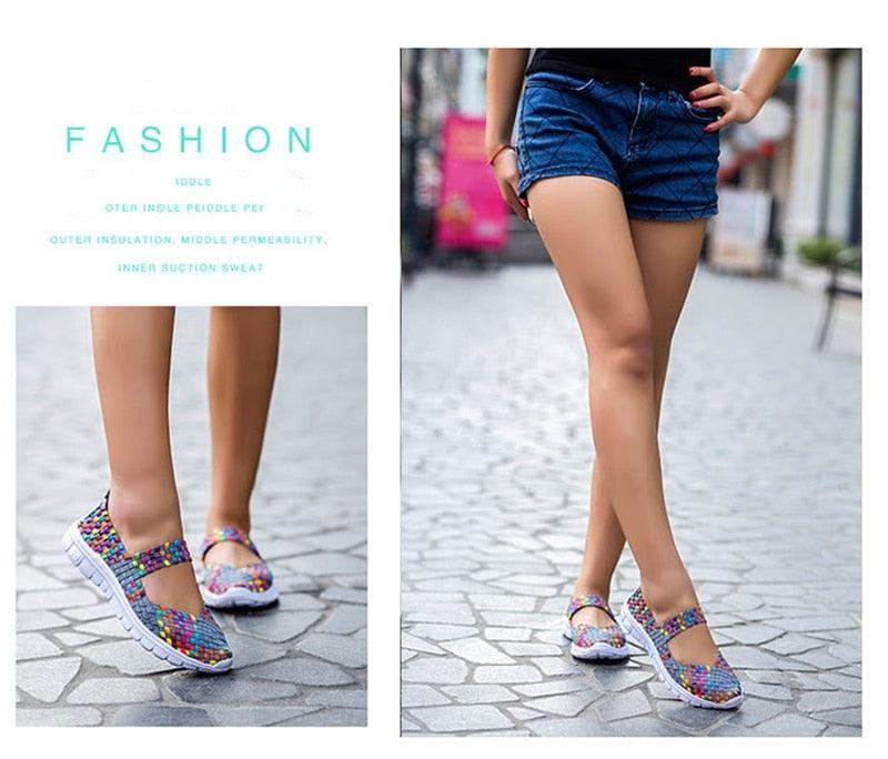 Espadrilles décontractées pour femmes - Baskets à enfiler confortables