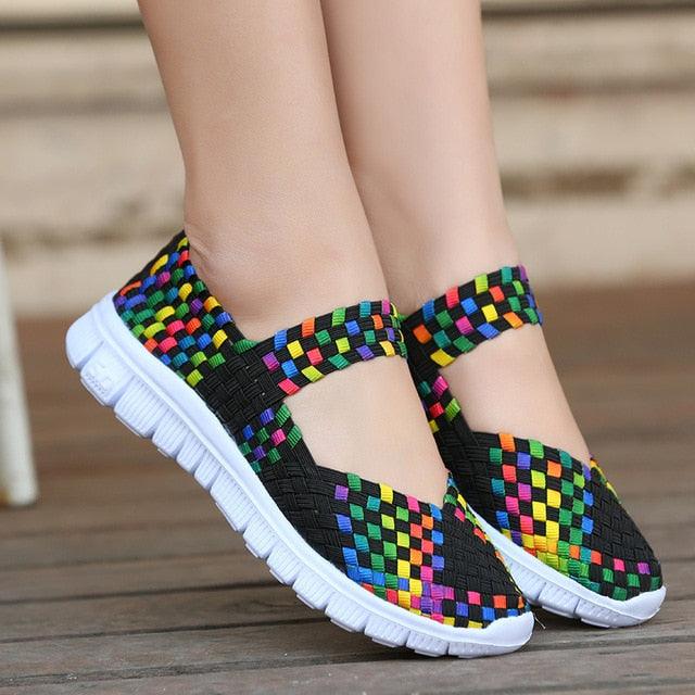Espadrilles décontractées pour femmes - Baskets à enfiler confortables