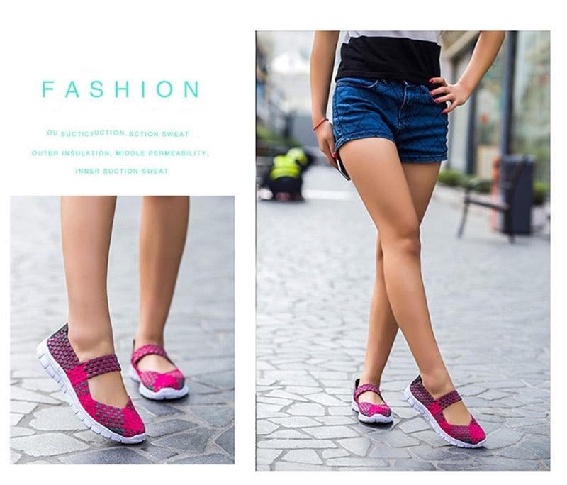 Espadrilles décontractées pour femmes - Baskets à enfiler confortables