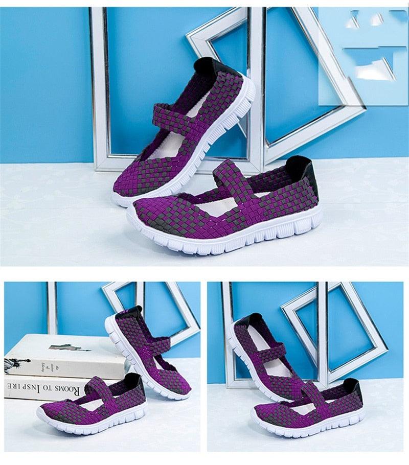 Espadrilles décontractées pour femmes - Baskets à enfiler confortables