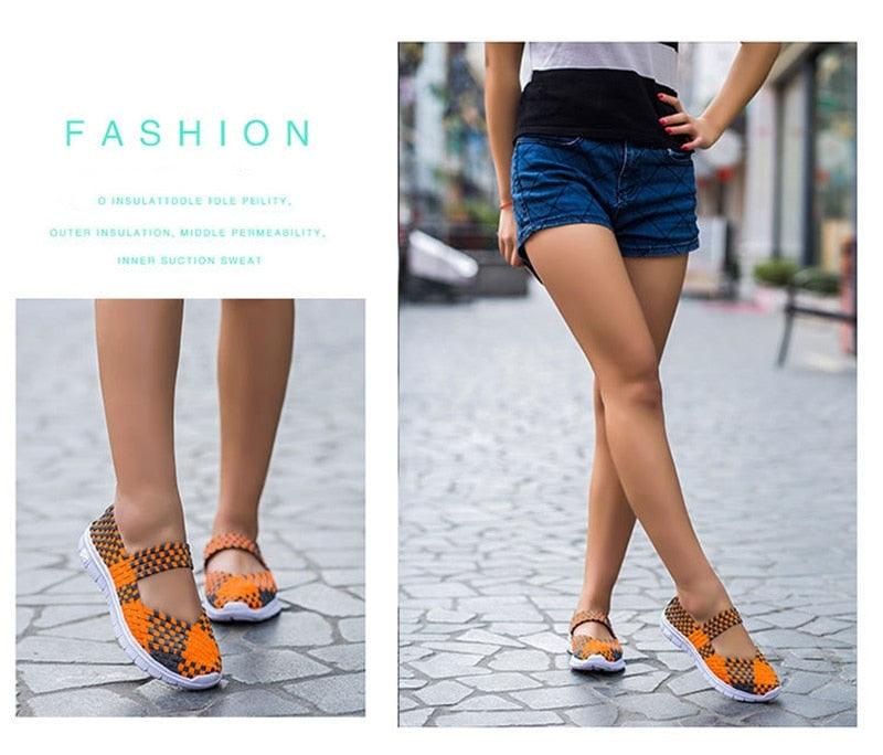 Espadrilles décontractées pour femmes - Baskets à enfiler confortables