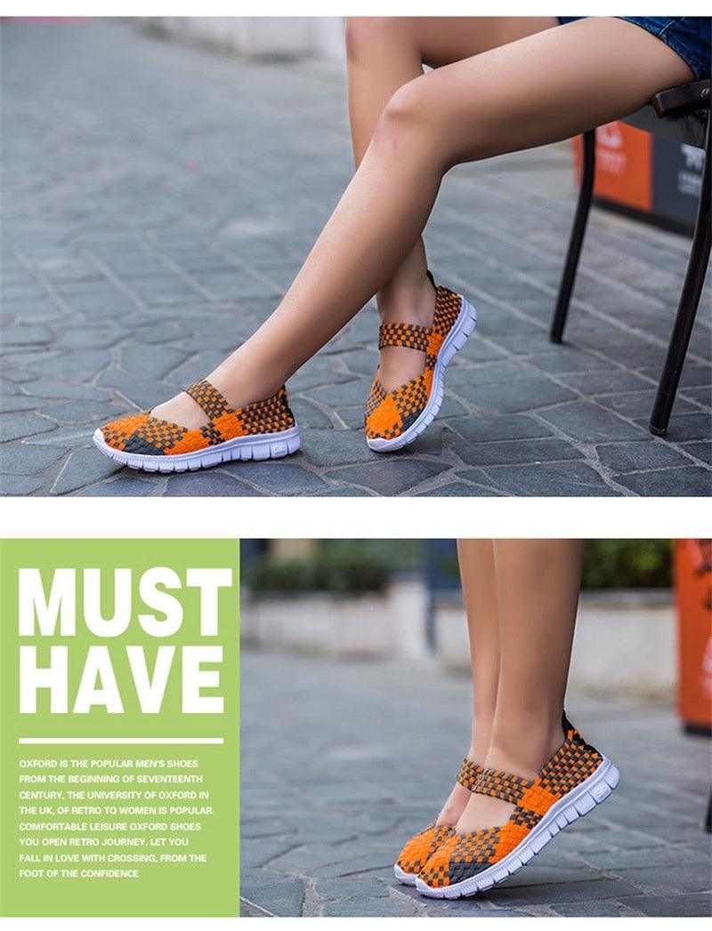 Espadrilles décontractées pour femmes - Baskets à enfiler confortables