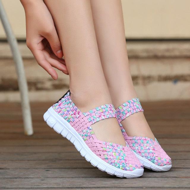 Espadrilles décontractées pour femmes - Baskets à enfiler confortables