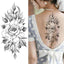 Women's Flower Temporary Tattoos - Elegant Waterproof Designs