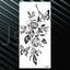 Women's Flower Temporary Tattoos - Elegant Waterproof Designs
