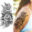 Women's Flower Temporary Tattoos - Elegant Waterproof Designs