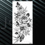 Women's Flower Temporary Tattoos - Elegant Waterproof Designs