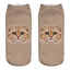 Lindos calcetines tobilleros con impresión 3D de gatitos para hombres y mujeres