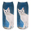 Lindos calcetines tobilleros con impresión 3D de gatitos para hombres y mujeres