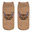 Lindos calcetines tobilleros con impresión 3D de gatitos para hombres y mujeres