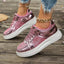 Women's Gold Sequins Platform Sneakers Autumn Fashion Casual Sports Shoes Thick Bottom Vulcanized Shoes Woman Flats Heels Shoes - Korvel
