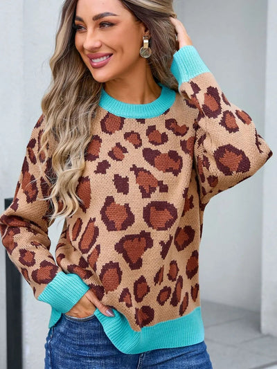 Women's pullover flower plus size sweater - Korvel