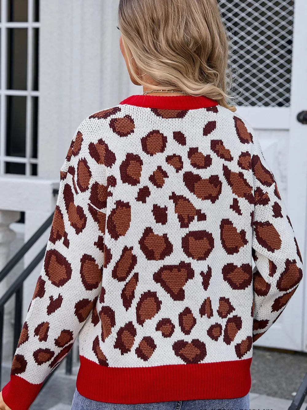 Women's pullover flower plus size sweater - Korvel