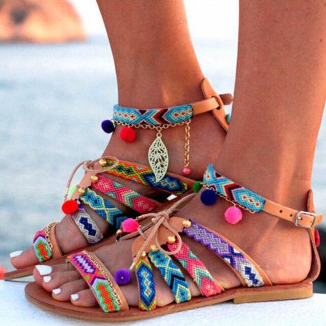 Sandalias de Cuero Casual para Mujer con Soporte Arqueado