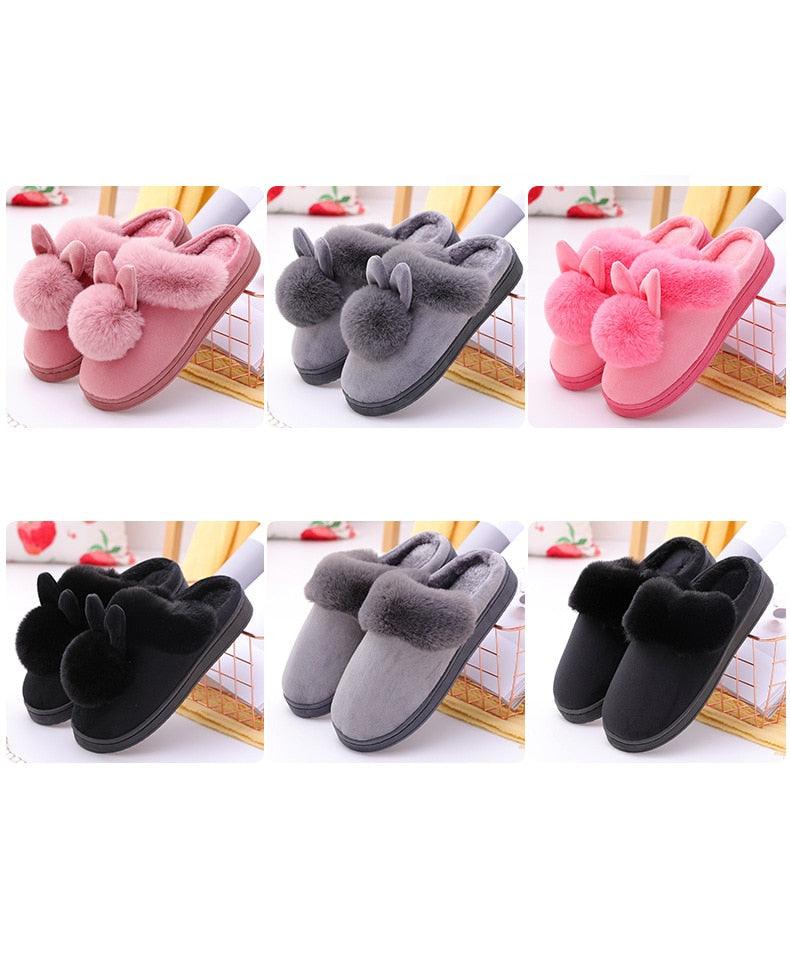 Zapatillas de Interior con Orejas de Conejo para Mujeres - Cómodas y Elegantes