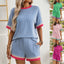 Women's short sleeved shorts two-piece set - Korvel