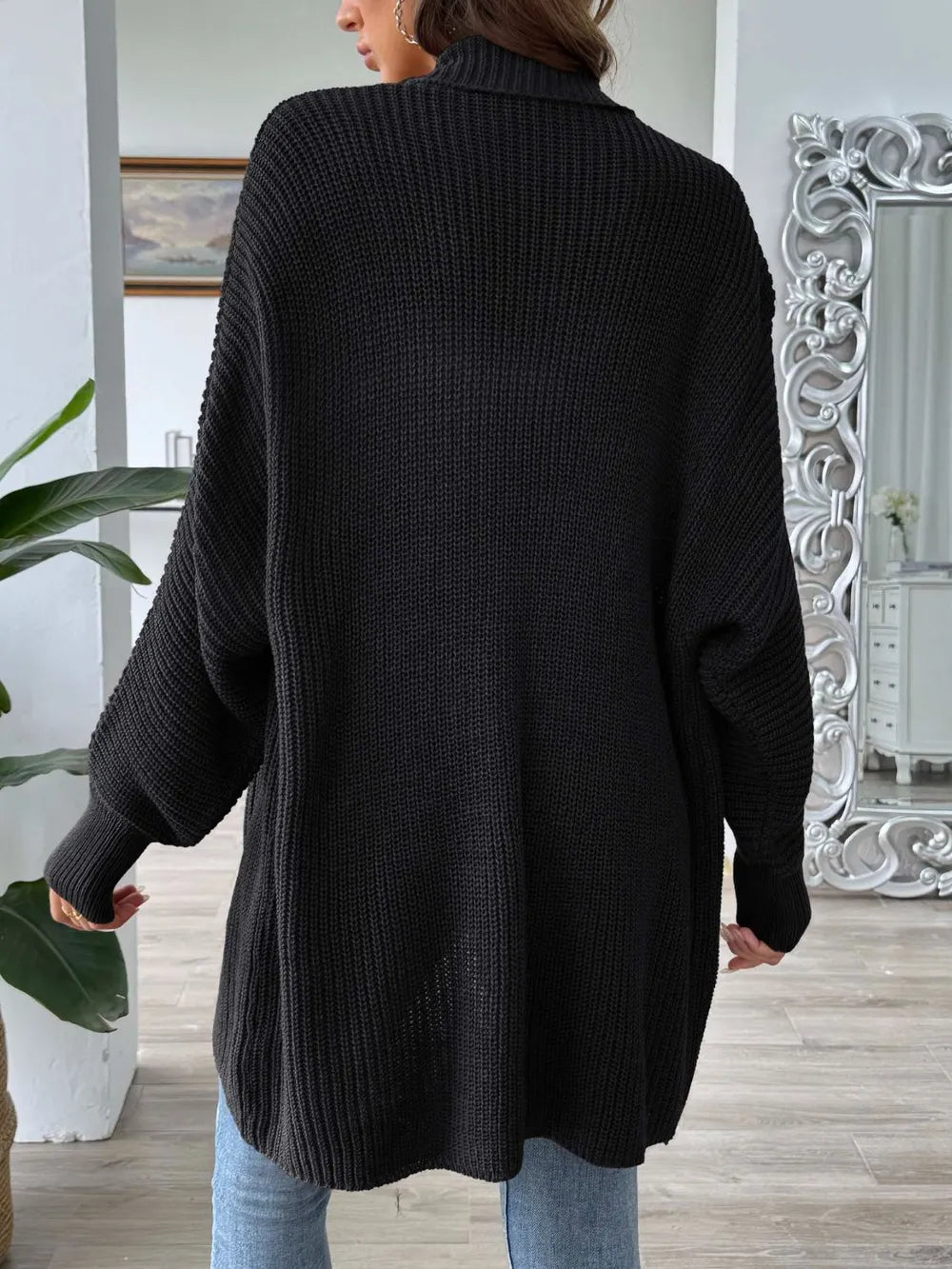 Women's simple and fashionable loose sweater cardigan - Korvel
