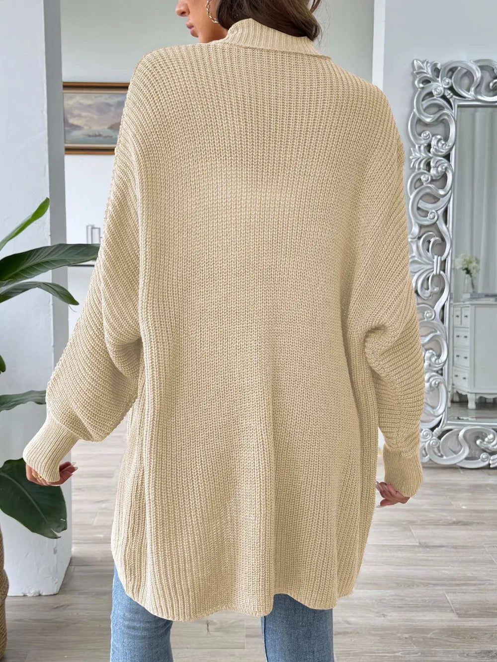 Women's simple and fashionable loose sweater cardigan - Korvel