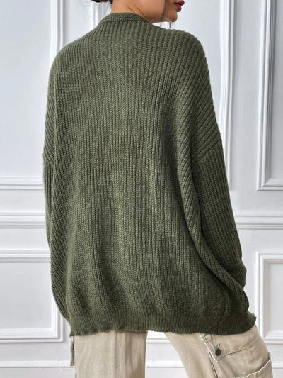 Women's Casual Solid Color Cardigan for Autumn & Winter
