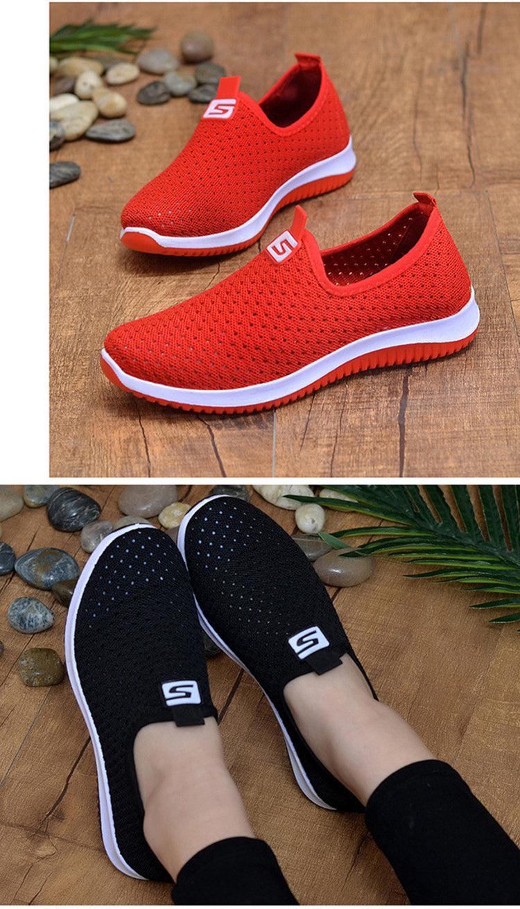 Baskets en Maille Respirante pour Femmes pour la Marche Estivale