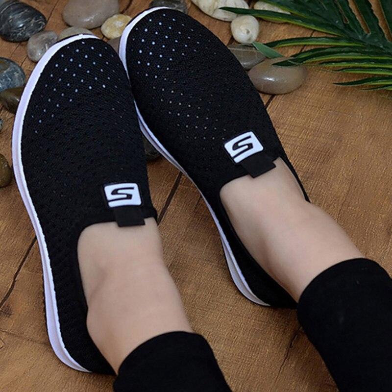 Baskets en Maille Respirante pour Femmes pour la Marche Estivale