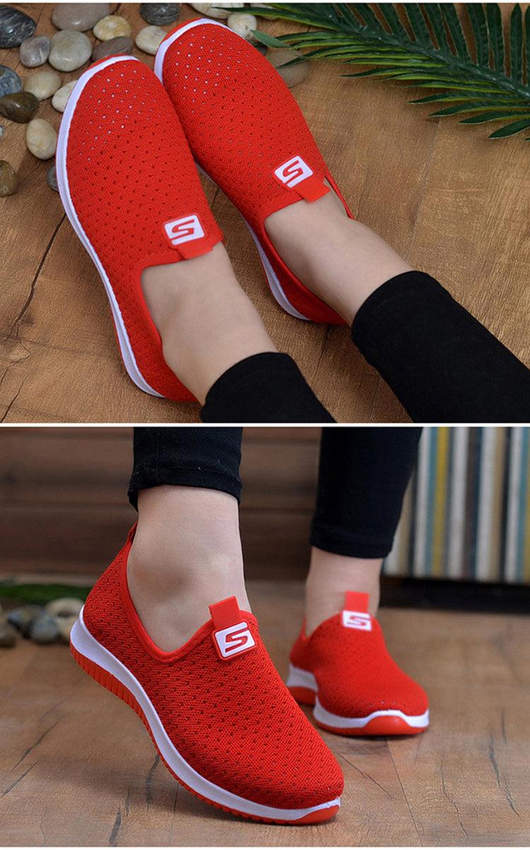Baskets en Maille Respirante pour Femmes pour la Marche Estivale