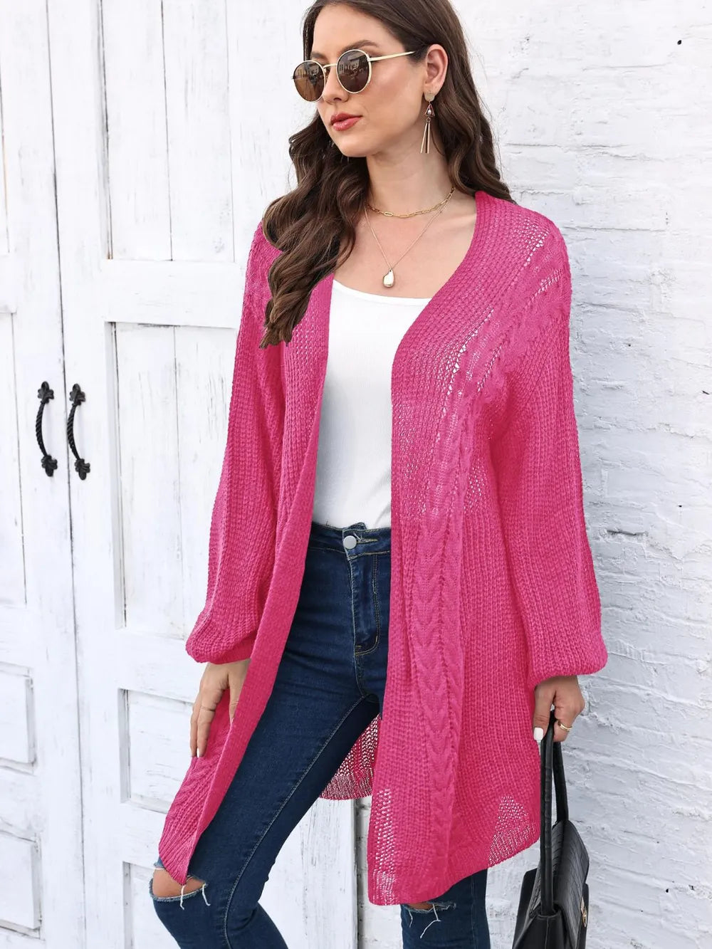 Women's Spring and Autumn New Woven Sweater Loose Casual Sweater Jacket - Korvel