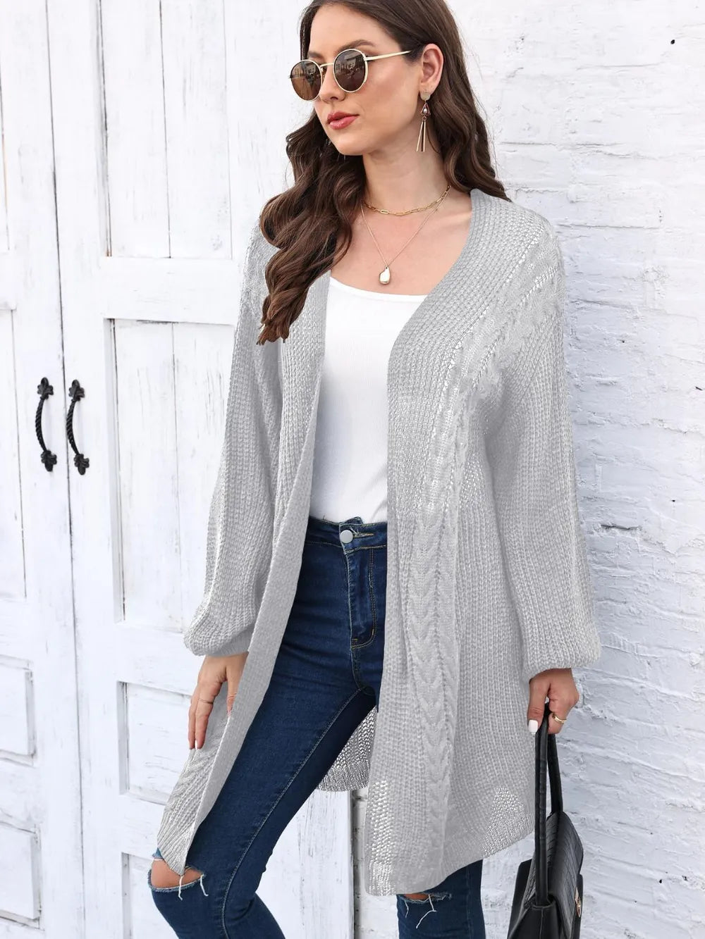 Women's Spring and Autumn New Woven Sweater Loose Casual Sweater Jacket - Korvel