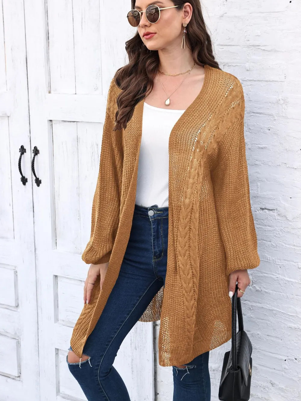 Women's Spring and Autumn New Woven Sweater Loose Casual Sweater Jacket - Korvel