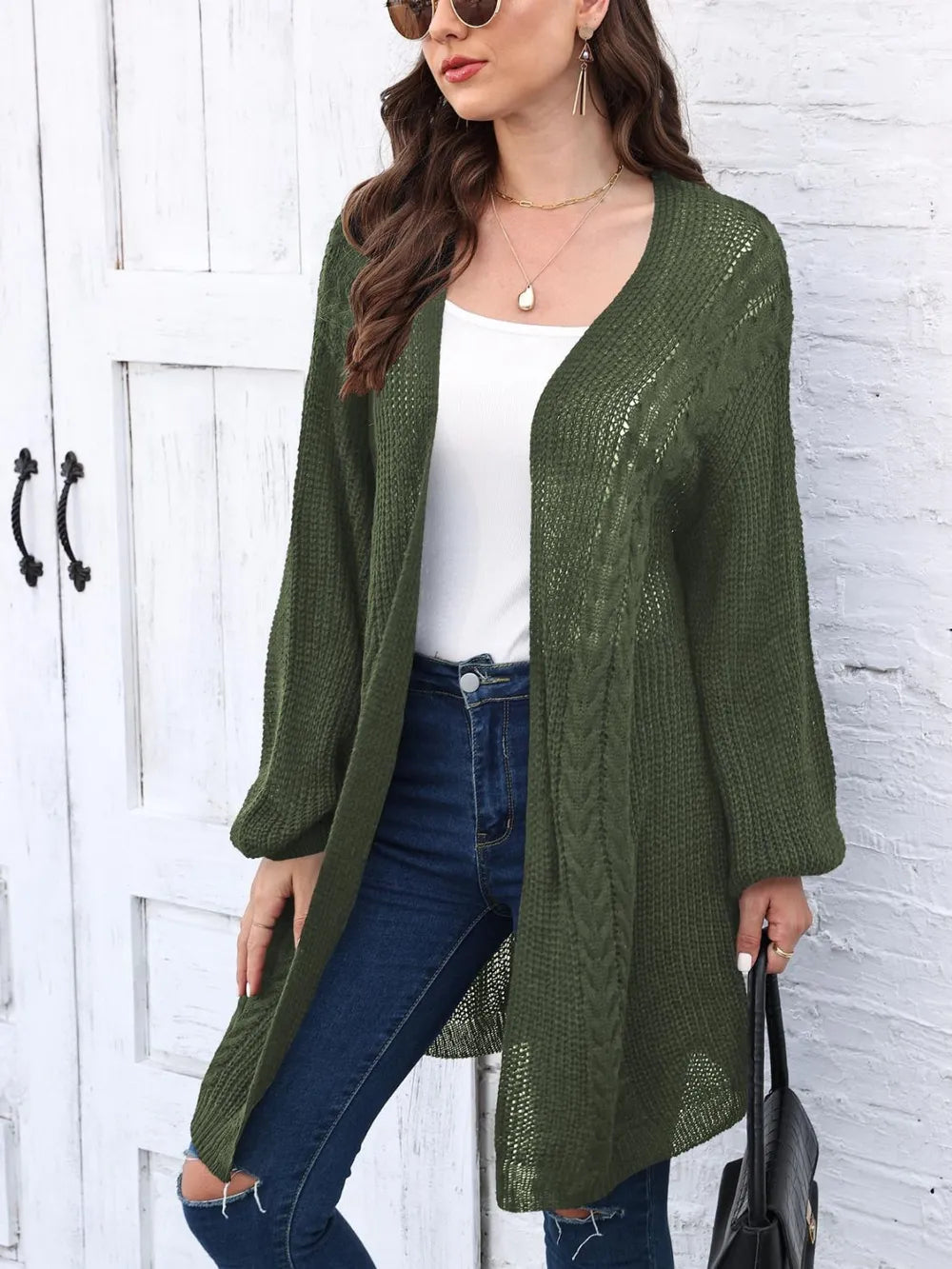 Women's Spring and Autumn New Woven Sweater Loose Casual Sweater Jacket - Korvel