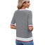 T-shirt à manches courtes rayé pour femmes