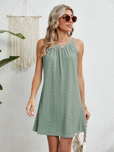 Women's Crochet Top Sleeveless Beach Dress
