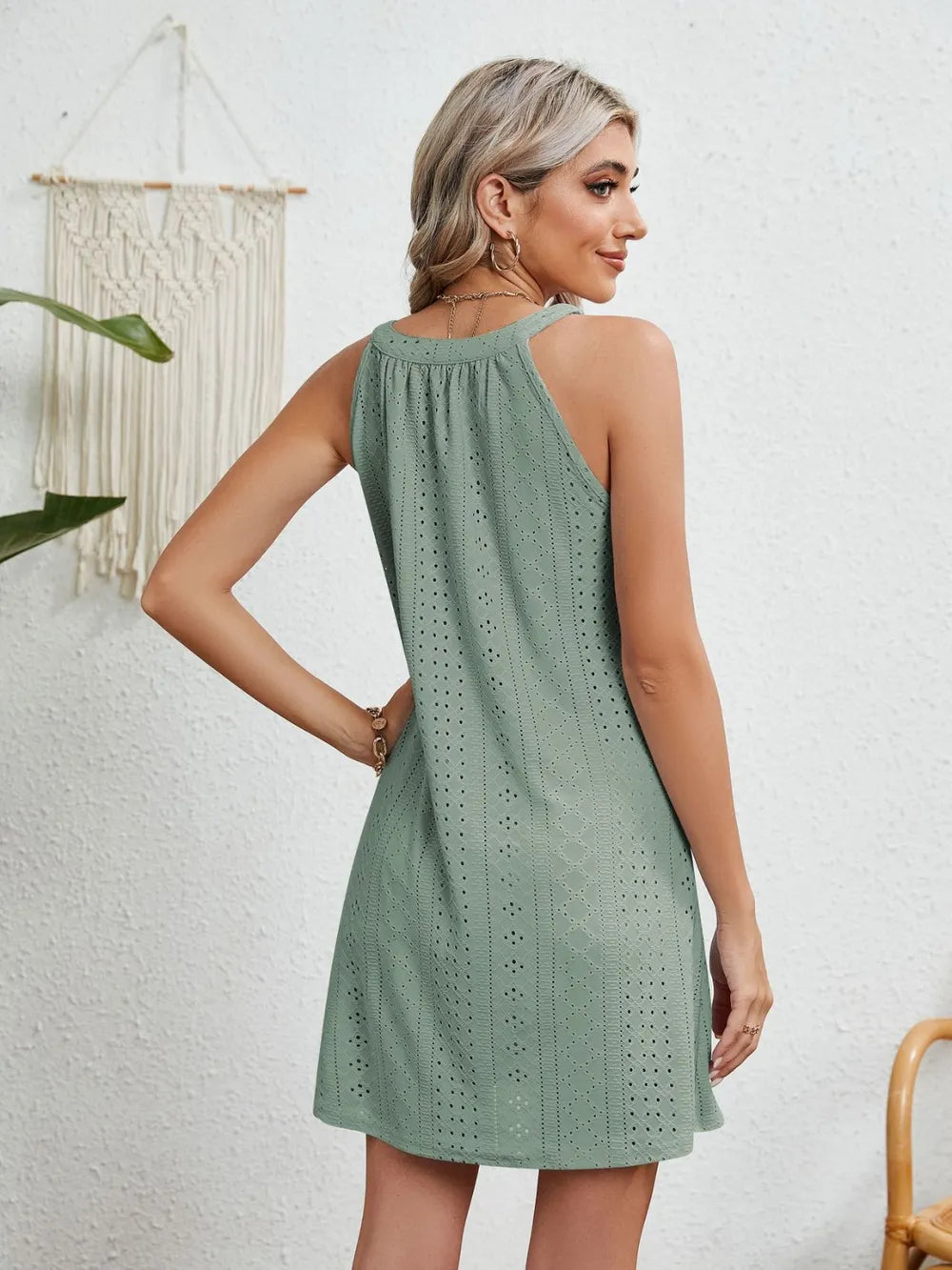 Women's Crochet Top Sleeveless Beach Dress
