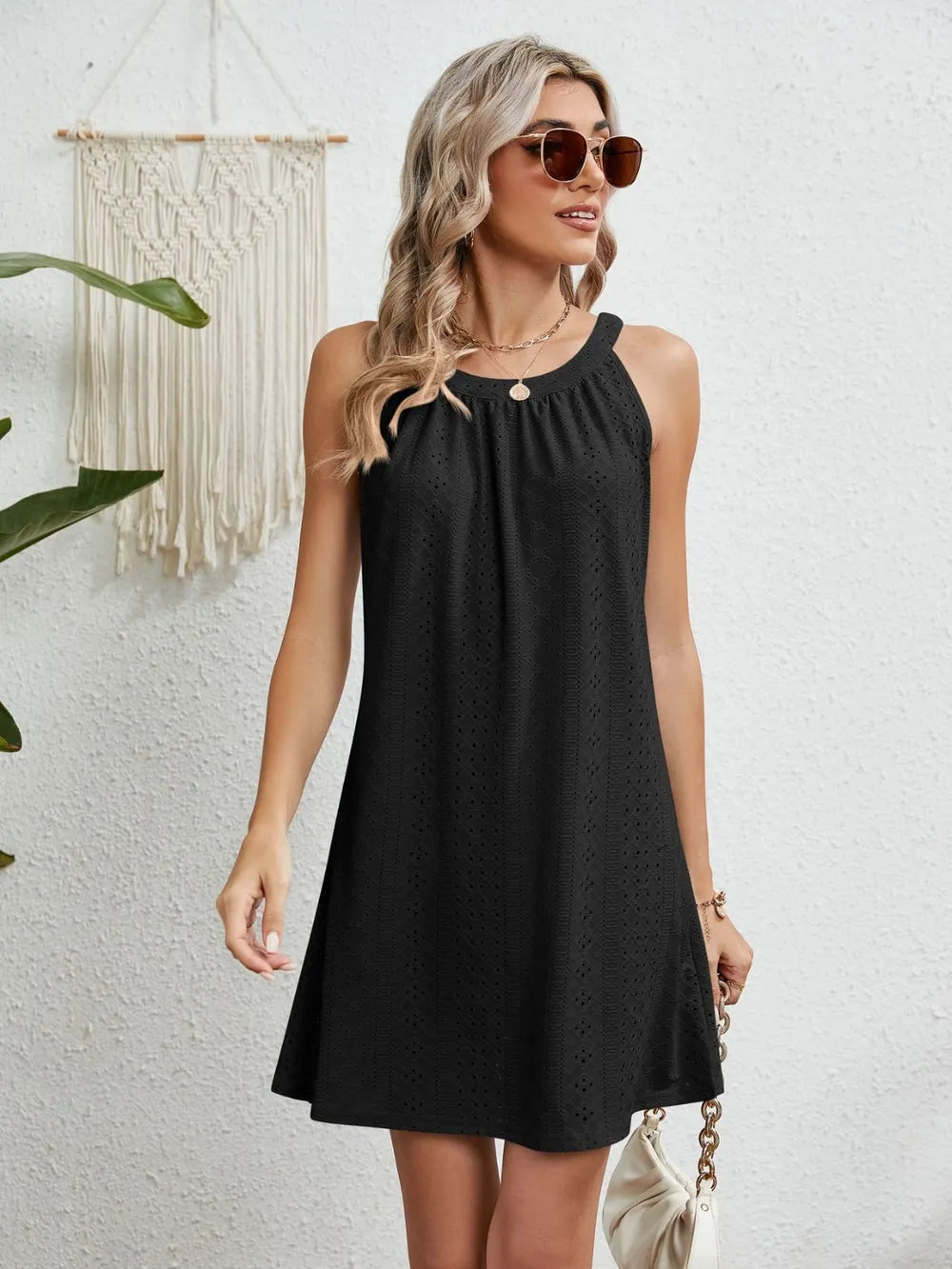 Women's Crochet Top Sleeveless Beach Dress