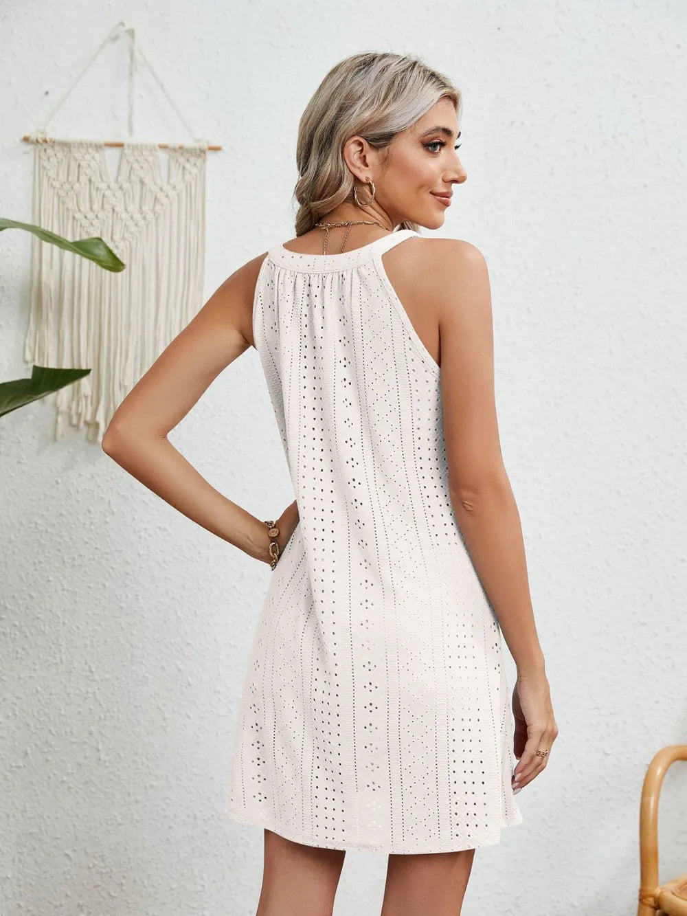 Women's Crochet Top Sleeveless Beach Dress