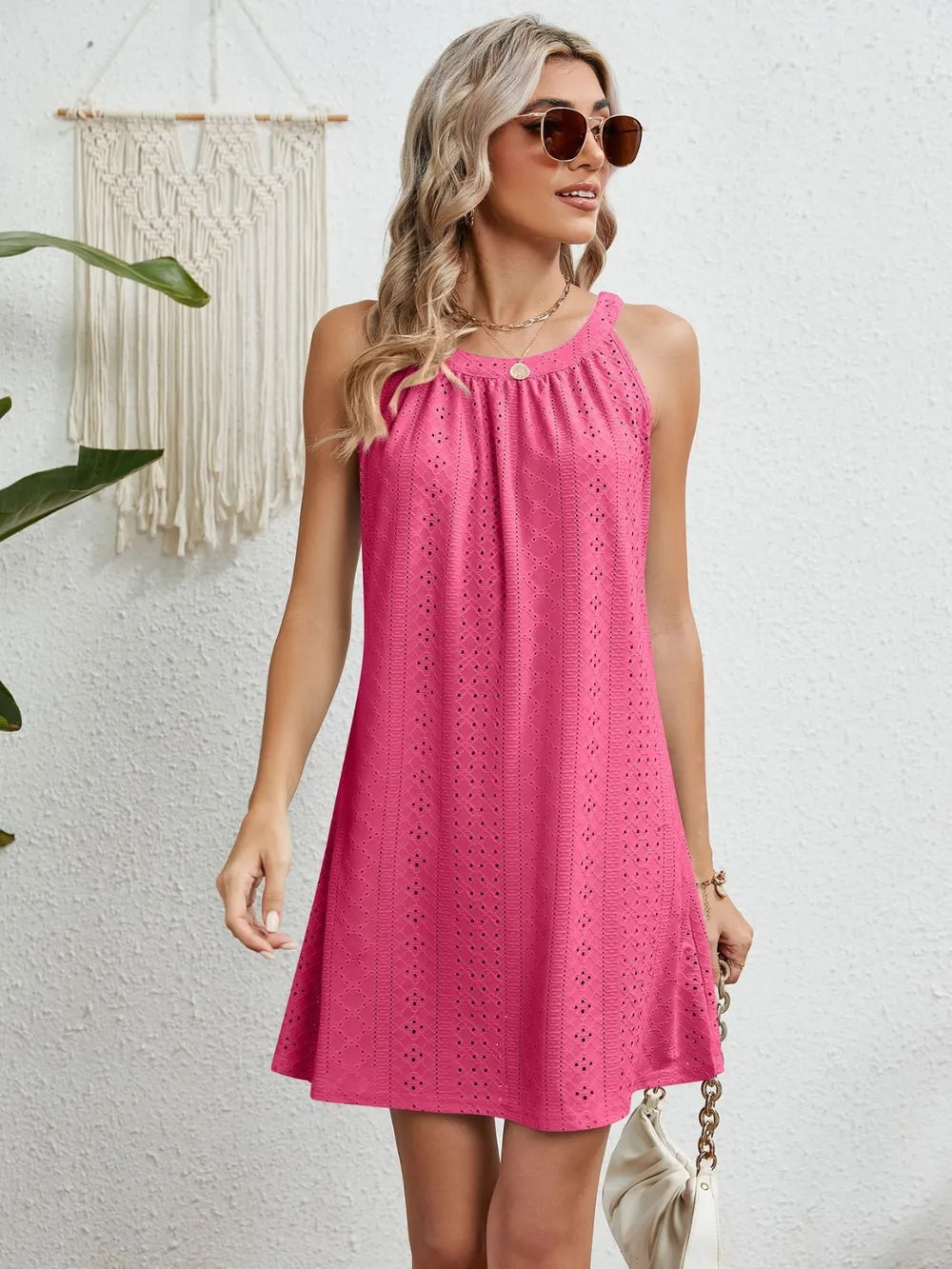 Women's Crochet Top Sleeveless Beach Dress