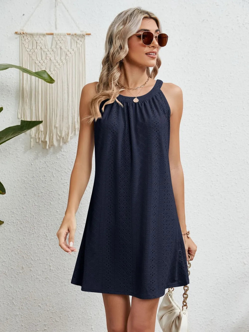 Women's Crochet Top Sleeveless Beach Dress