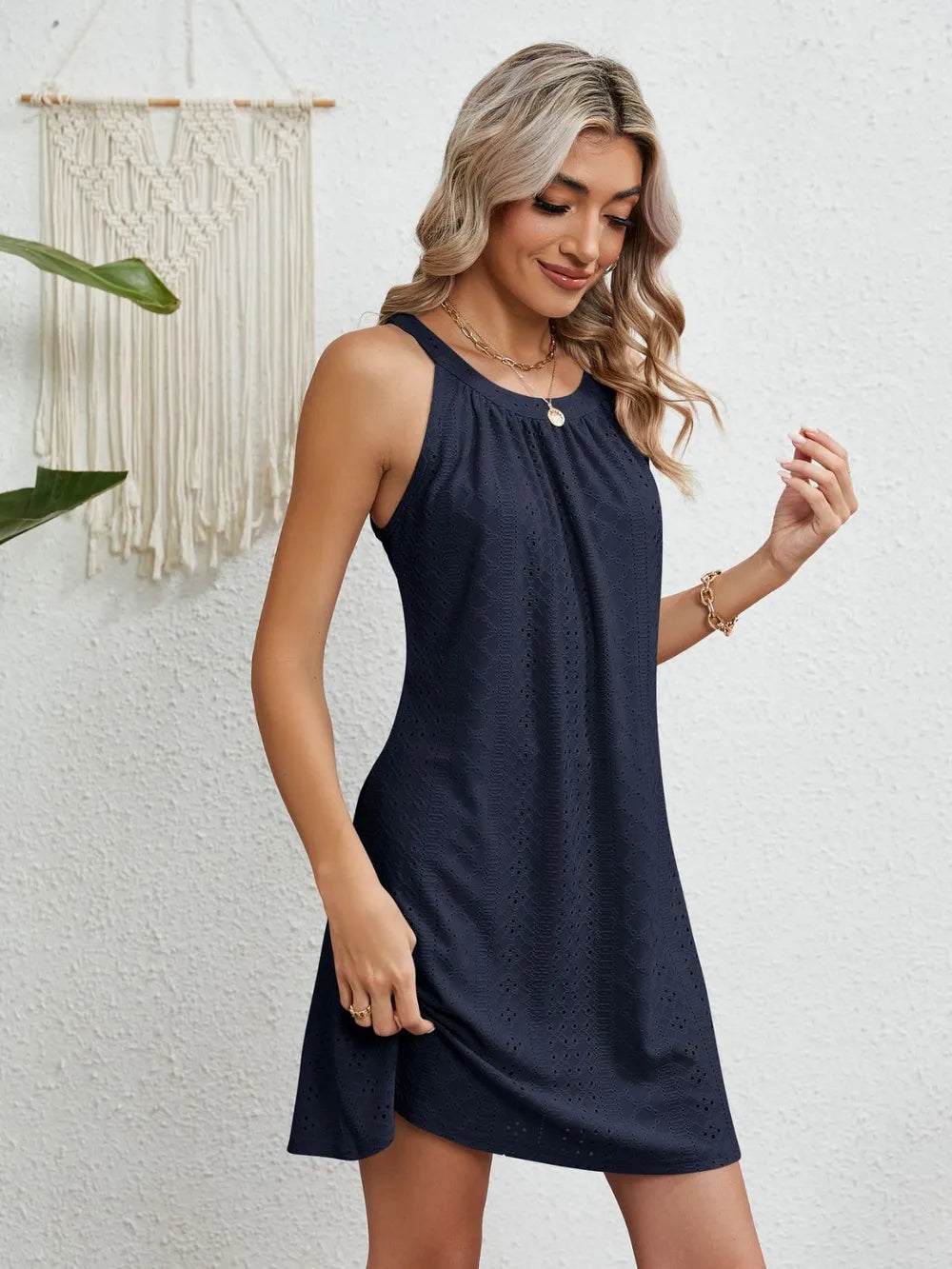 Women's Crochet Top Sleeveless Beach Dress