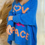 Women's V-neck letter loose and lazy knitted sweater - Korvel
