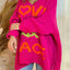 Women's V-neck letter loose and lazy knitted sweater - Korvel