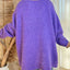 Women's V-neck letter loose and lazy knitted sweater - Korvel