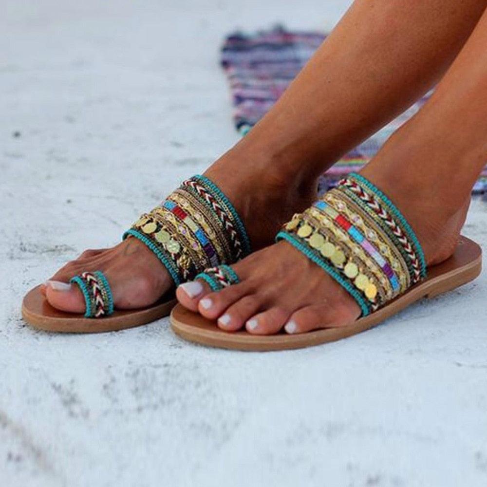 Elegant Handmade Women’s Flip-Flop Sandals for Summer