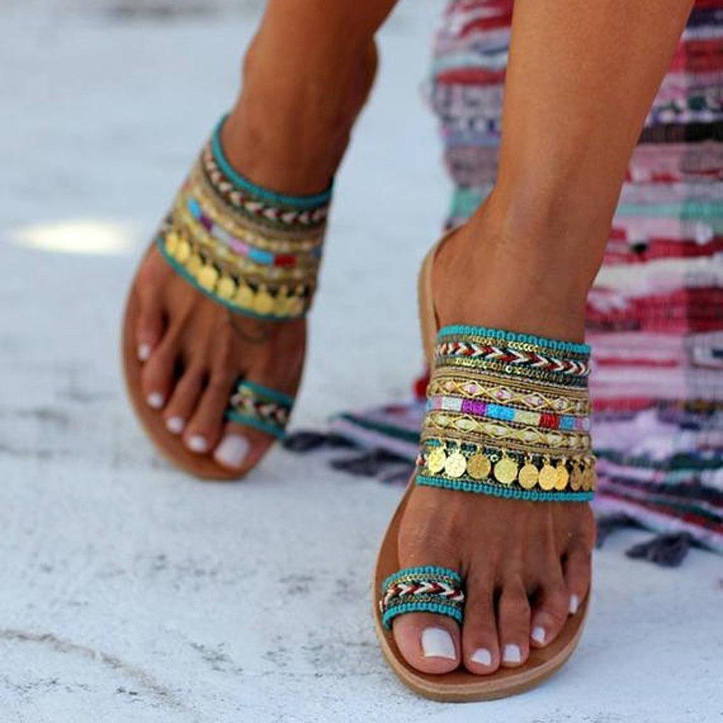 Elegant Handmade Women’s Flip-Flop Sandals for Summer