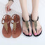 Elegant T-Strap Women's Sandals for Summer Comfort