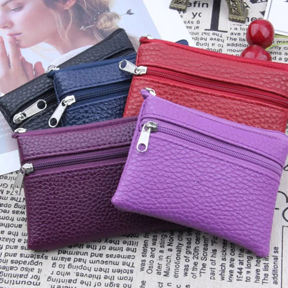 Mini porte-monnaie zippé pour femmes - Élégant et fonctionnel