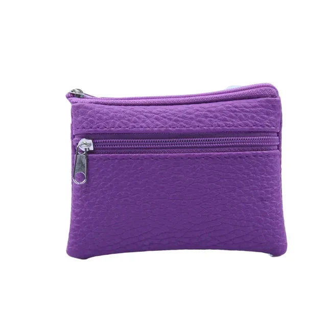Mini porte-monnaie zippé pour femmes - Élégant et fonctionnel